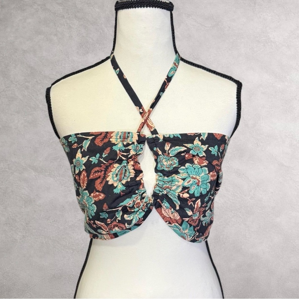 Floral‎ Halter Neck Women Top